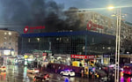 В Ташкенте произошел пожар в ТЦ возле станции метро «Новза»