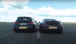 В гонке столкнулись BMW M140i и Porsche 911 Turbo S