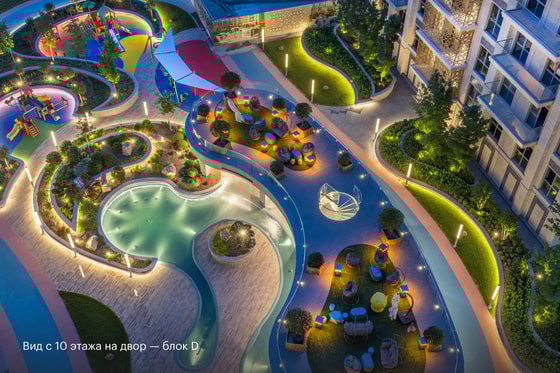 Фото готового двора в блоке D.