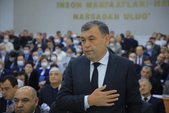 На фото Дилмурод Кадыров / Пресс-служба хокимията Наманганской области