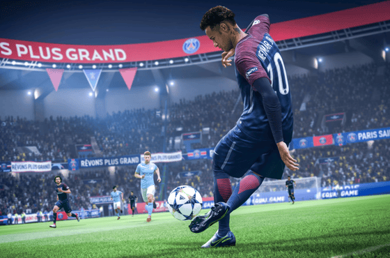 Скриншот из игры FIFA 2019