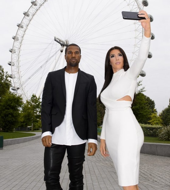 Восковые фигуры Канье Уэста и Ким Кардашьян / Legion-media