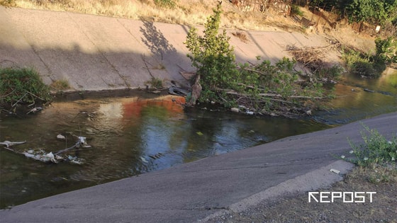 Река Чирчик.&nbsp;Фото: Repost.uz