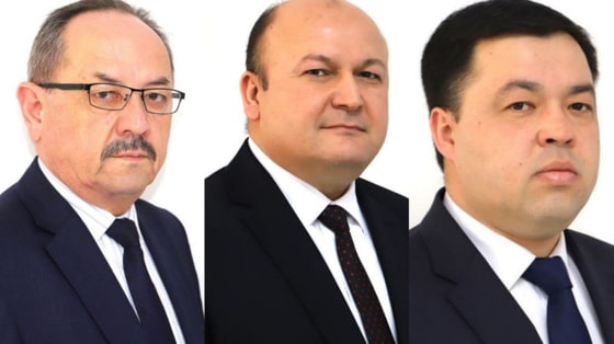 На фото Нурмат Отабеков,&nbsp;Ботиржон Курбанов и&nbsp;Кобилжон Хайитов / Минздрав