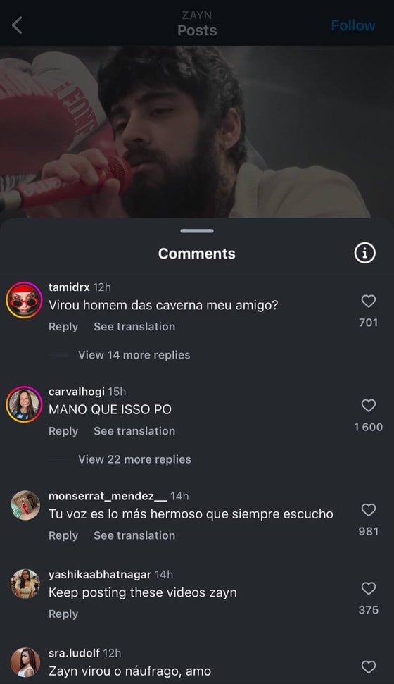 Фото: Instagram @zayn