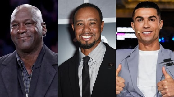 На фото Майкл Джордан, Тайгер Вудс и Криштиану Роналду / Sportbox
