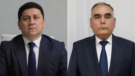 На фото Абдумалик Назиров и Дадажон Исакулов / Минэнерго