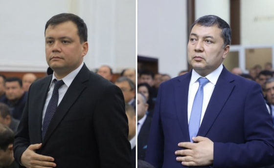 На фото Темур Махмудов и Жамшид Пардаев / Хокимият Самаркандской области