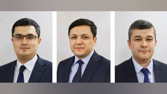 На фото Нодирбек Ачилов, Санжар Носиров и Нусратулла Фазилов / ЦБ
