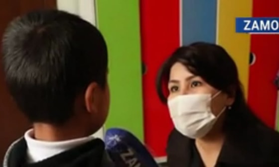 Кадр из репортажа