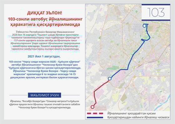 Фото: Управление транспорта Ташкента