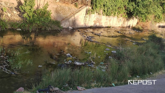 Река Чирчик.&nbsp;Фото: Repost.uz