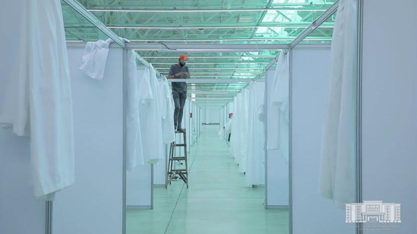 В Чиланзарском районе Ташкента на базе магазина «Атлас» открылся распределительный центр для больных COVID-19 – видео 
