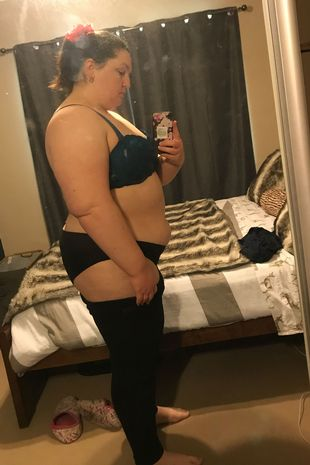 Джессика до похудения (Jessica Lovejoy / CATERS NEWS)