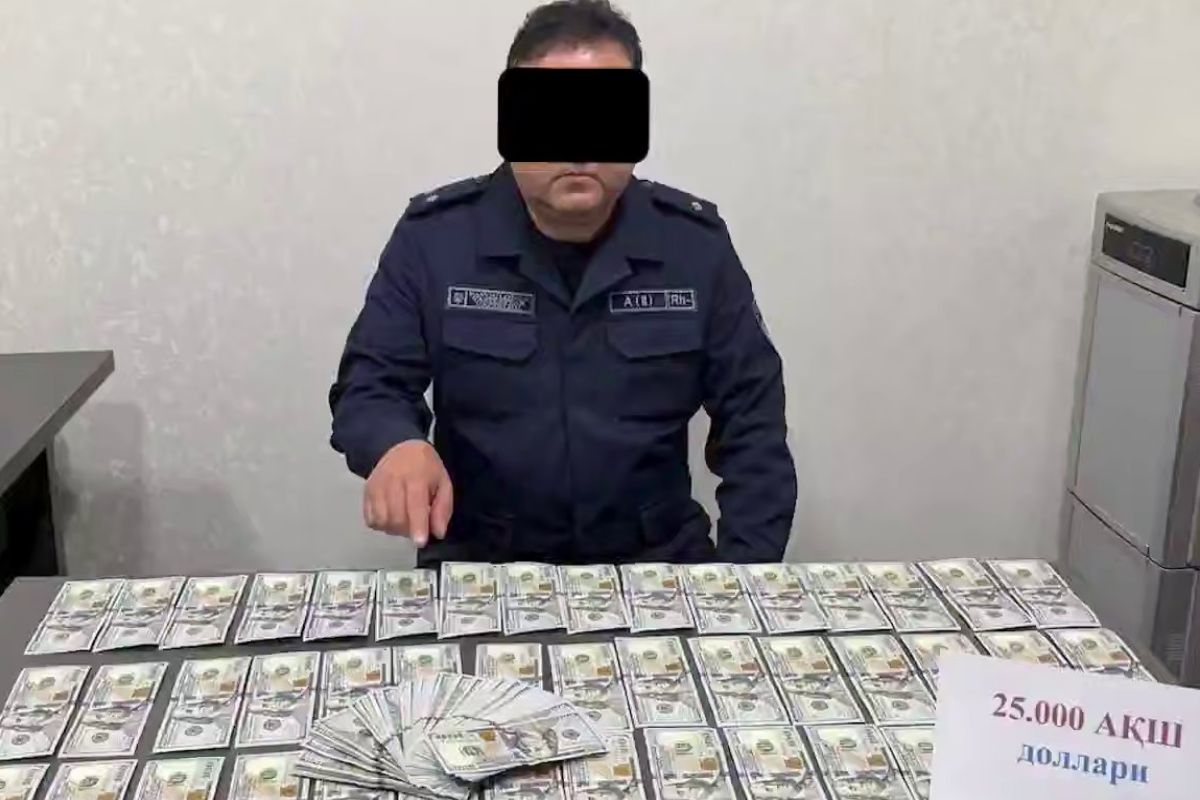 Задержан начальник районного подразделения УЧС Ташобласти, требовавший $63 тысячи