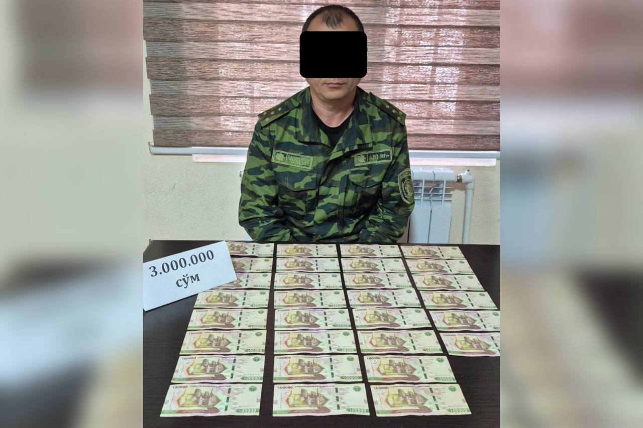 Jizzaxda FVB mansabdori 3 mln so‘m bilan ushlandi