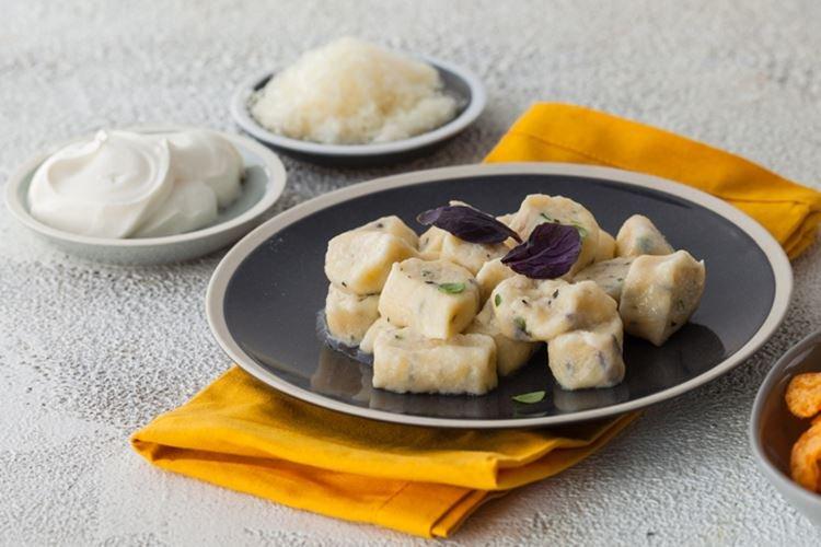 Рецепт ленивых вареников с травами