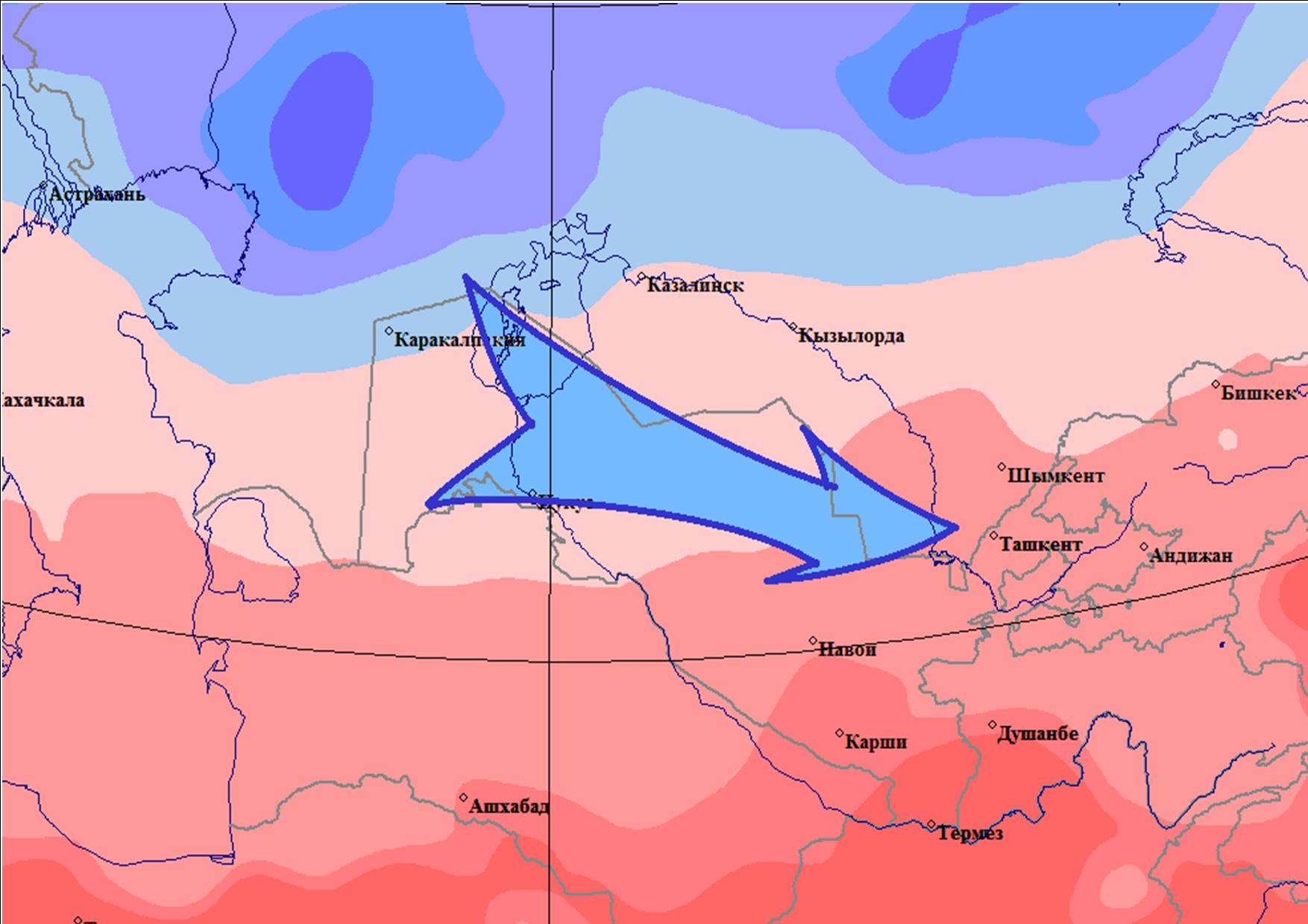 В МЧС предупредили о похолодании и дождях по Узбекистану