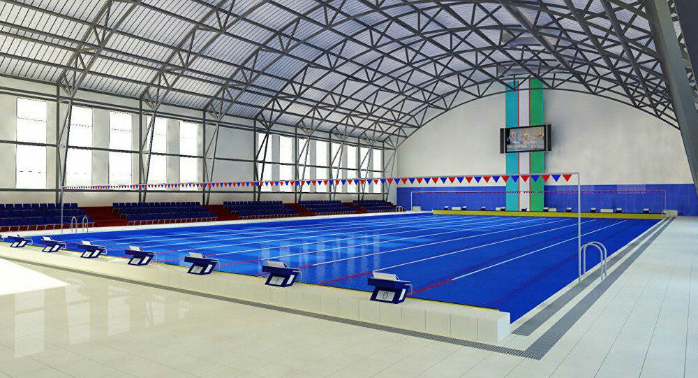 В Узбекистане завершается строительство первого олимпийского бассейна