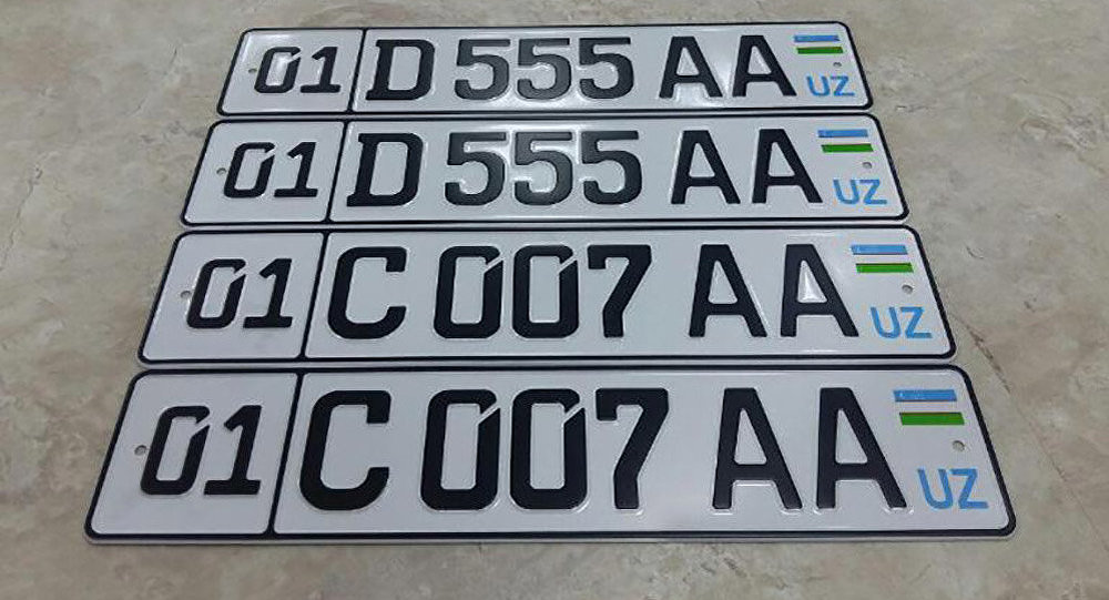 В Узбекистане номера автомобилей заменят на международные