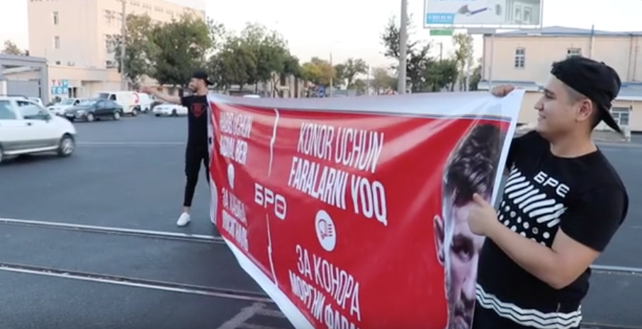 Бургерная «БРО» нашла оригинальный способ выяснить, за кого болеют в Ташкенте – Конор или Хабиб (видео)