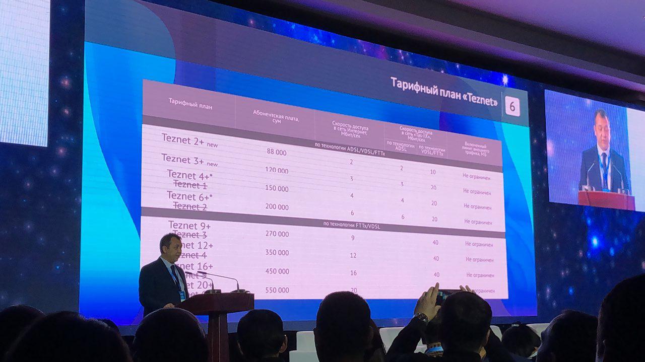 Узбектелеком избавился от приставок «до» и анонсировал десятикратное увеличение пропускной способности интернета