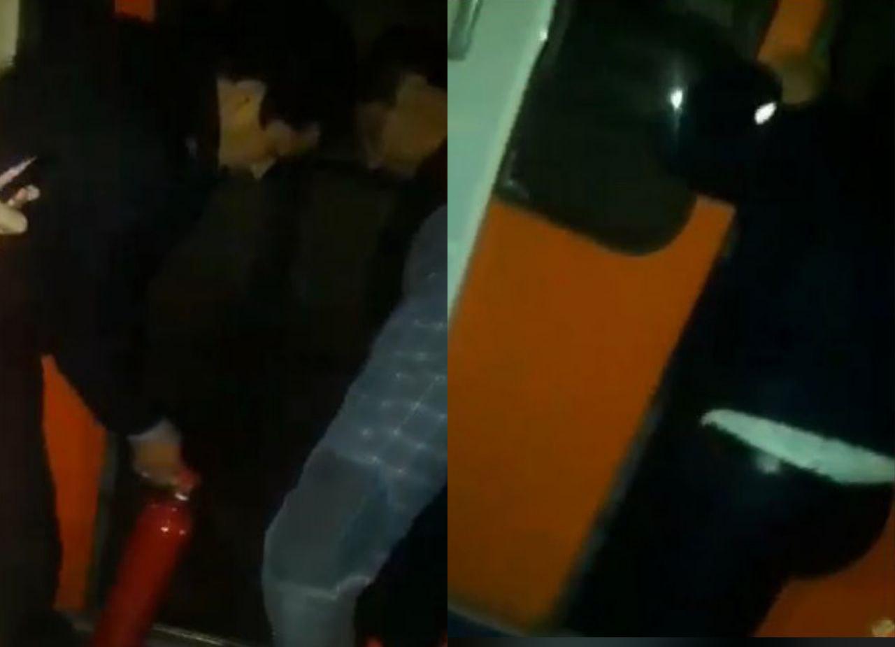 В Ташкентском метро между двумя станциями резко затормозил поезд  (видео)