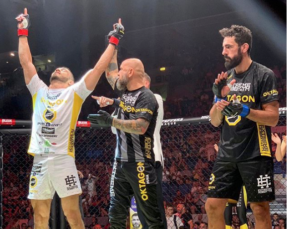 Узбекистанец Махмуд Мурадов нокаутом победил в дебютном бою OKTAGON MMA (видео)