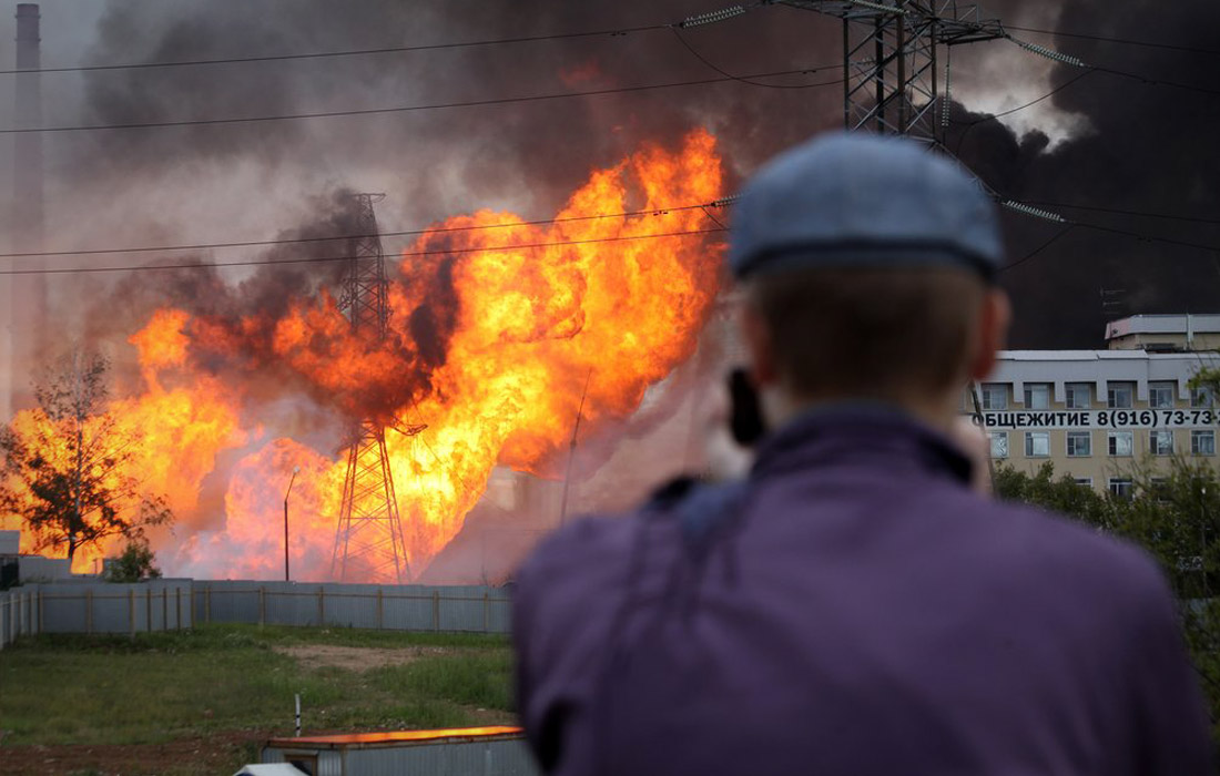 В Мытищах произошел пожар на территории ТЭЦ
