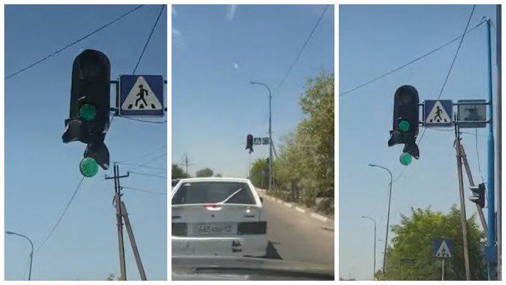 В Казахстане светофоры плавятся от жары 