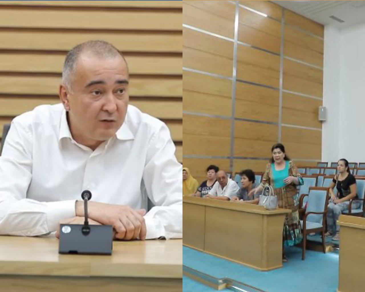 Хокимият прокомментировал аудио, распространившееся после встречи с жителями Мирабадского района