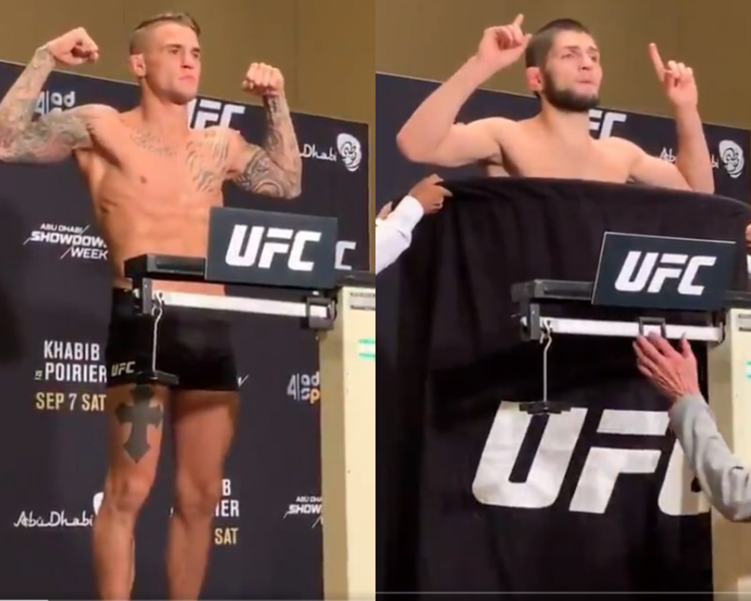 Нурмагомедов и Порье сделали вес перед боем на UFC 242