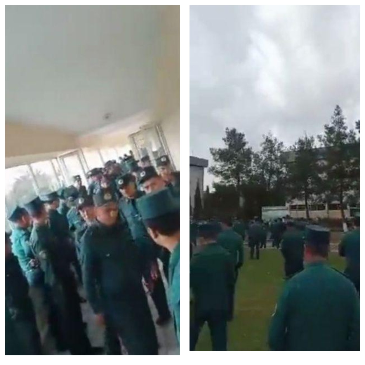 Несколько десятков сотрудников МВД выступили с протестом против принудительного сбора хлопка