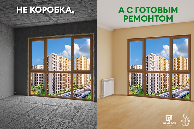 Olmazor Business City предлагает квартиры с готовым ремонтом в рассрочку