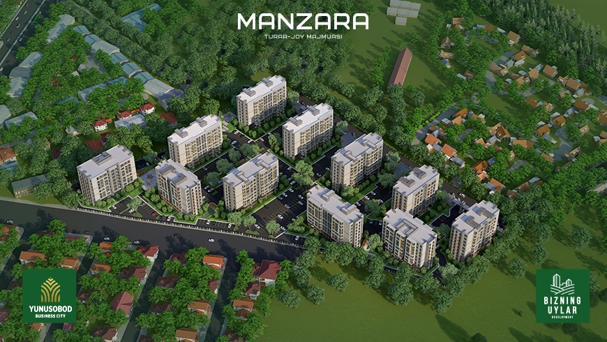 Bizning Uylar Development представляет новый проект — жилой комплекс «Manzara», расположенный в «Yunusabad Business City»