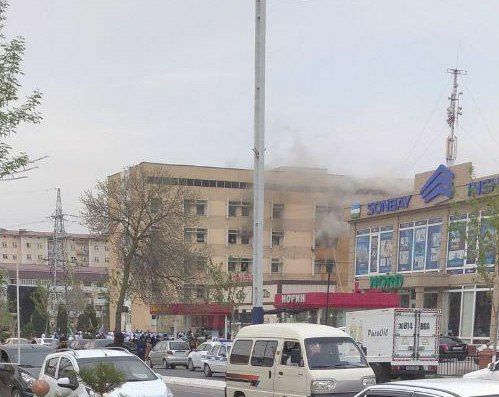 В находящейся на карантине андижанской клинике произошел пожар