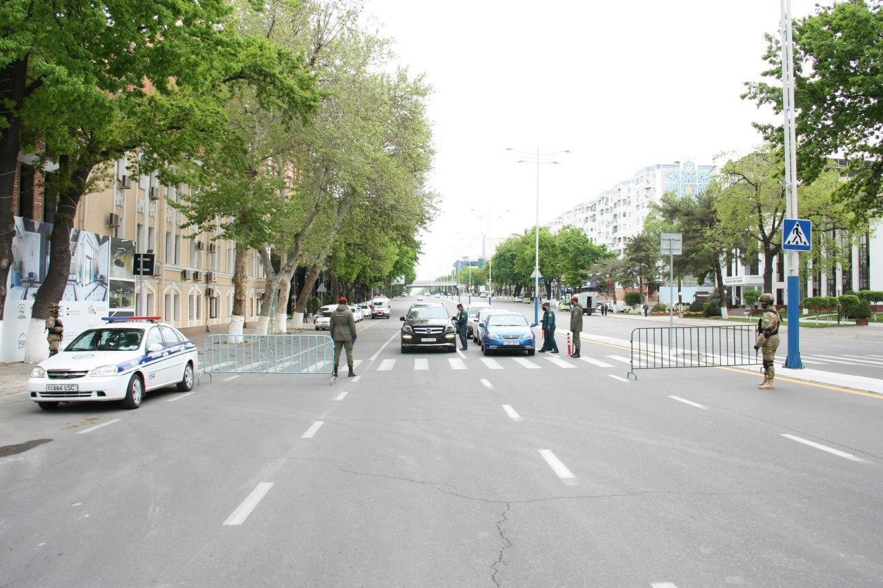 В Ташкенте появились стационарные посты ДПС для пресечения нарушений обязательной самоизоляции 