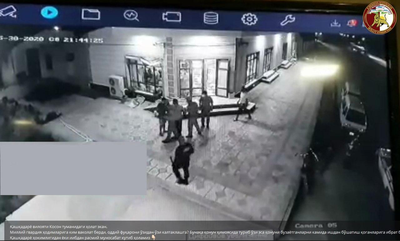 Нацгвардия открестилась от сотрудника, ударившего жителя Кашкадарьинской области