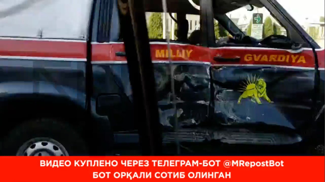 В Самарканде машина Нацгвардии попала в ДТП, несколько пассажиров были госпитализированы