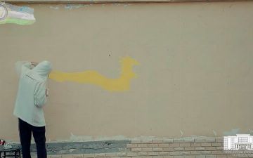 «Узбекский Бэнкси» нарисовал свой очередной рисунок в честь дня независимости Узбекистана