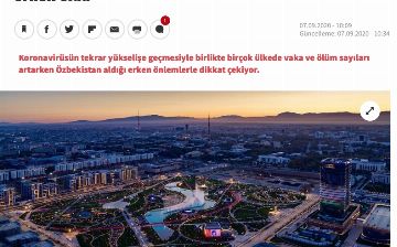 Haberturk высоко оценил действия Узбекистана по борьбе с коронавирусом
