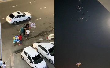 ГУВД прокомментировало видео с отбиравшими сотрудниками ОВД шарики у уличных продавцов