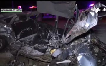 В Каракалпакстане из-за снегопада произошло ДТП: пять человек погибли