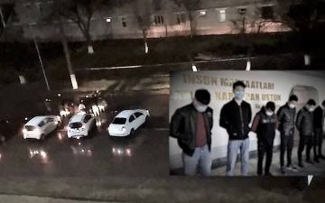 В Ташобласти на неделю арестовали устроивших ночные гонки парней