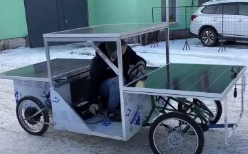 Россиянин захотел доехать до Китая на своем собственном «солнцемобиле»