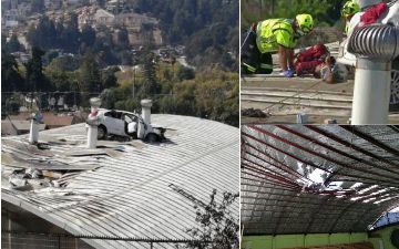 Очень странные дела: Chevrolet Malibu воткнулся в крышу дома