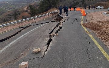 Сенат сообщил, что обвалившаяся трасса ведущая к горному курорту «Амирсой» не прошла экспертизу