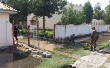 В МЧС прокомментировали затопление Сурхандарьинского тубдиспансера 