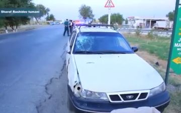 В Джизакской области велосипедист столкнулся с «Нексией»