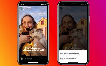 Instagram запустил функцию перевода текста в stories - фото